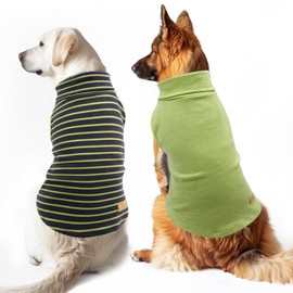 KYEESE 2Pack Dog Sweater Stretchy Large Dog Sweater Turtleneck Dog Clothes Warm Dog Coats Soft Dog Sweaters for Medium Dogs Male Pullover Dog Sweatshirt