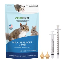 Exotic Nutrition Baby Animal Nursing Set (Basic) - Milk Replacer Formula, Feeding Syringes- Sugar Glider, Squirrel, Opossum, Rabbit & Other Mammals