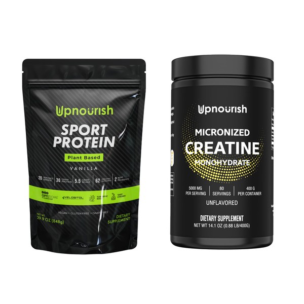 UpNourish UpNourish Vegan Sport Protein Vanilla and Micronized Creatine