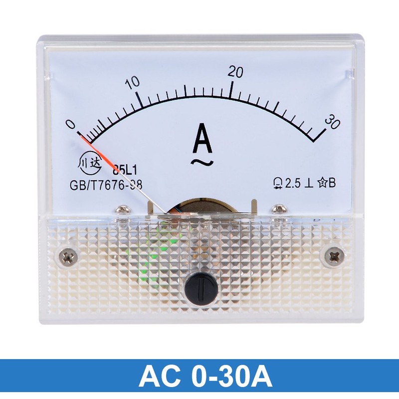 sourcingmap AC 0-30A Analog Panel Ammeter Gauge Ampere Current Meter