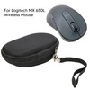 Hard Travel Black Case for MX M650L Wireless Mouse, Portable