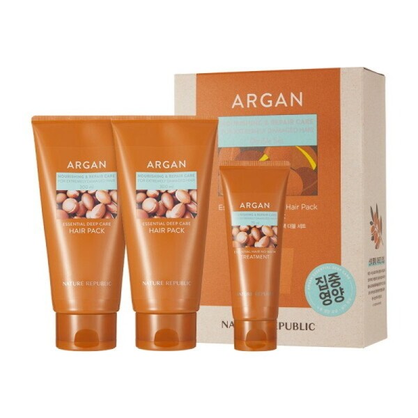 Argan Essential Deep Care Hair Pack Double Special Set /