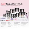 PEACECOLOR 50Pcs Poly Nail Gel Kit with U V Light