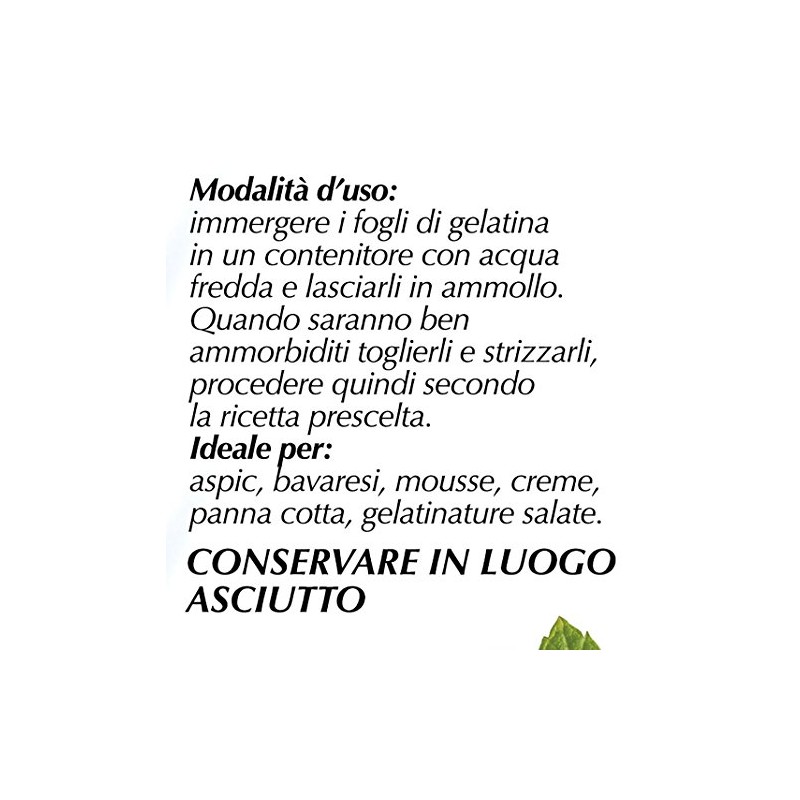 Rebecchi Gelatina Fogli Buste - Pacco da 20 X 20