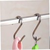 BUGUUYO 10pcs Stainless Steel S Hooks Hanging Hooks for Kitchenware
