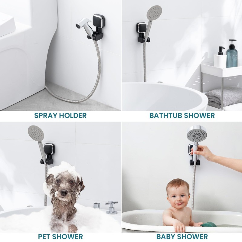 TAILI Shower Head Holder No Drilling Max Hold 5 kg