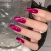 12ml Dark Pink Cat Eye Magnetic Gel Polish,0.41 fl oz