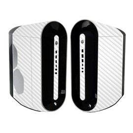 MightySkins Carbon Fiber Skin Compatible with Alienware Aurora R11 Gaming Desktop - Solid White | Protective, Durable Textured Carbon Fiber Finish | Easy to Apply and Change Styles | Made in The USA