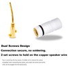 YARCHONN Flex Pin Banana Plugs Braided Gold Plated Speaker Connectors,