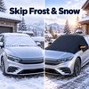 Car Windshield Snow Cover with Side Mirror Covers & Elastic