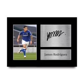HWC Trading A4 James Rodriguez Everton Gifts Printed Signed Autograph Picture for Fans and Supporters - A4