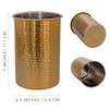 Darware Hammered Gold Kitchen Utensil Holder / 7-Inch Tool Caddy,