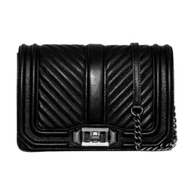 Rebecca Minkoff Chevron Love Quilted Crossbody Bag for Women – Versatile Women’s Crossbody Purse, Quality Leather Handbag for Women, Quilted Shoulder Bag, Chain Purse