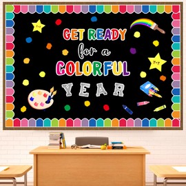 Classroom Bulletin Board Decorations Sets, Get A Ready for A Colorful Bulletin Board, Classroom Decor Theme Sets for Kindergarten Preschool Elementary Middle School Wall Decoration