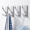 pickpiff Self Adhesive Coat Hooks for Hanging: Heavy Duty Stainless