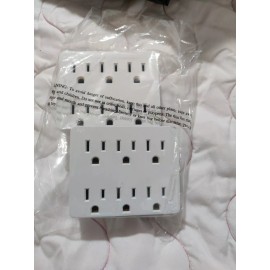 Smarthome 6 OUTLET WALL TAP Splitter Duplicator SET OF 2 : SKU #15SF SMART HOME  -  NEW