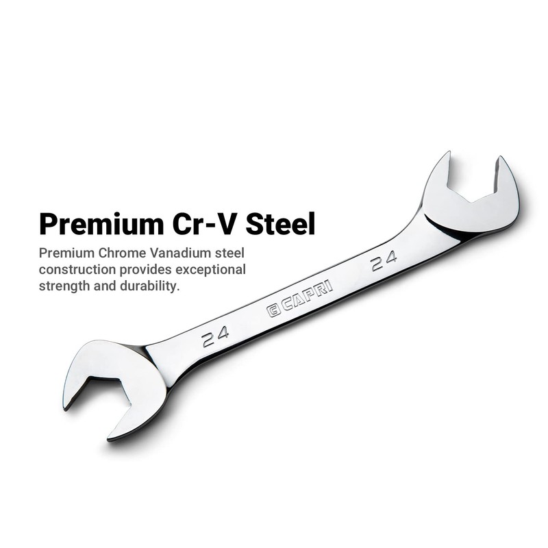 Capri Tools 12 mm Angle Open End Wrench, 30° and