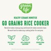 GreenLife Digital Rice Cooker, 2-Cups Uncooked/4-Cups Cooked, Removable Nonstick Ceramic