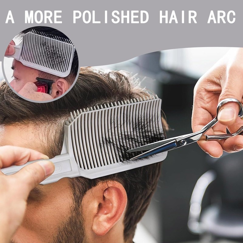 JCUGSBS Barber Comb for Men, Fade, Curved Positioning, Professional Hair