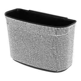 TUCKBOLD Car Trash Can Portable Car Door Trash Bin White 1 Pc 7.1" Length 3.2" Width 5.1" Height ABS