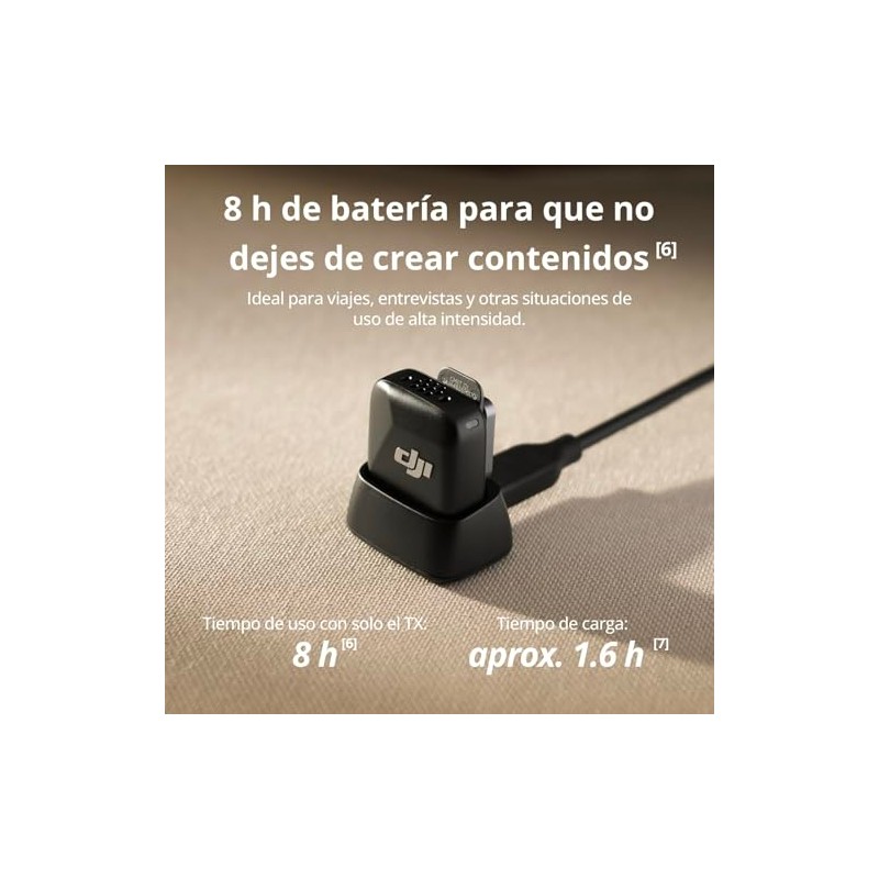 DJI Mic Mini Transm (Infinity Black), superligero, Sonido Lleno de