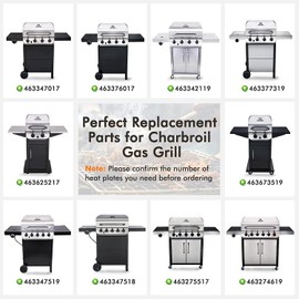 Yiming Grill Parts for Char-Broil Performance 5 Burner Gas Grill Replacement Parts, Charbroil Performance 463347519, 463243518, 463275517, 463373019, 463347518, 463243519. Charbroil 4 Burner 463342119.