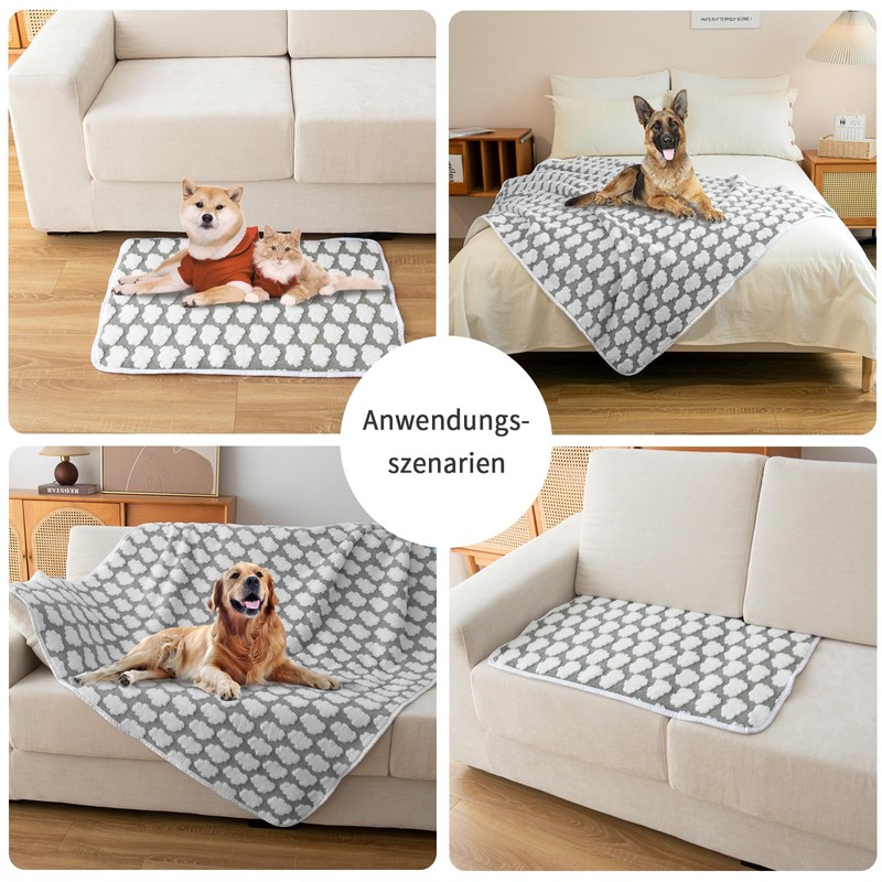 Amarrirose Waterproof Dog Blanket, 80 x 100 cm, Machine Washable,