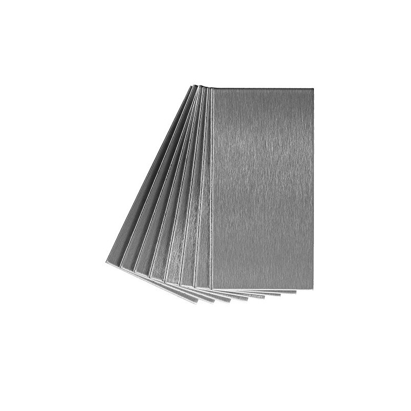Aspect Peel and Stick Backsplash 3in x 6in Brushed Stainless