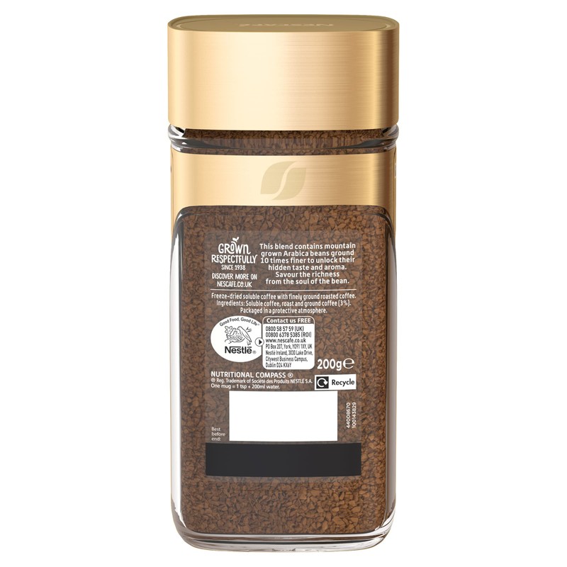 Nescafé Gold Blend Instant Coffee 200g (Packaging may vary)
