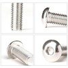 M5 x 12mm Hex Socket Screws 100 Pieces,Stainless Steel, Button