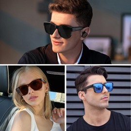 Kelinln Over Glass Sunglasses for Men Women,Lightweight Square Polarized Sunglasses Wear Over Glasses,UV Protection, Beige Frame Grey Lens, Regular