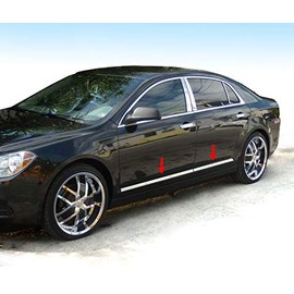 Tyger Auto Made in USA! Compatible with 2008-2012 Chevy Malibu Accent Body Side Molding Trim 1'' Wide 4PC Overlay