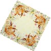 Raebel Tablecloth - Light Yellow / Colourful Embroidery Print Rabbits