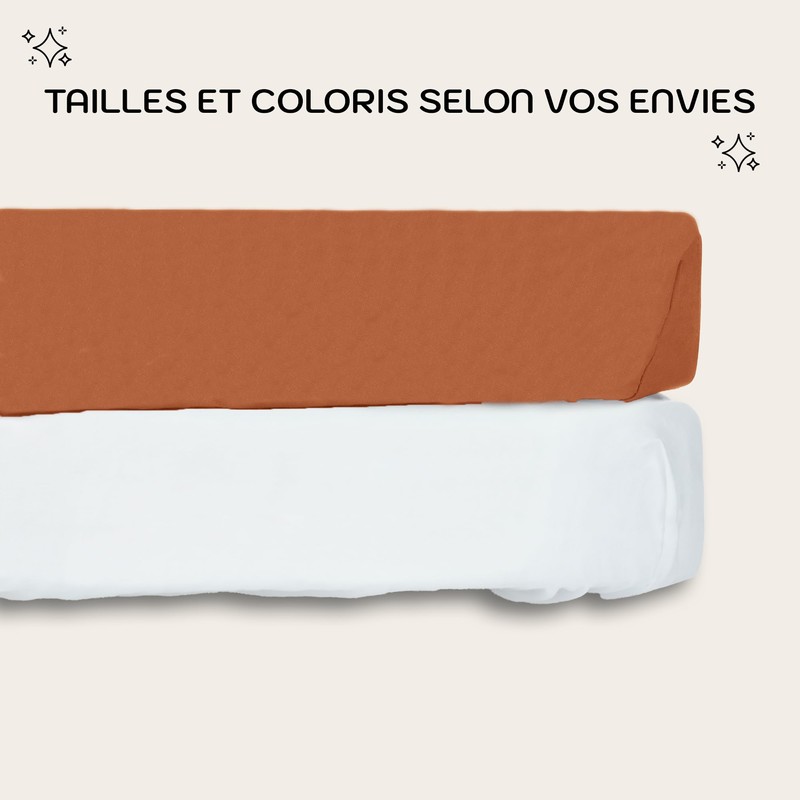 Lovely Hippo 2 x Fitted Sheets 80 x 160 cm,