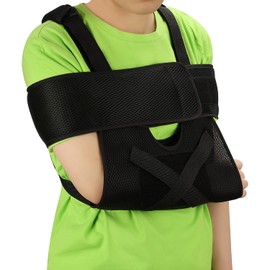 supregear Arm Sling Shoulder Immobilizer, Adjustable Medical Rotator Cuff Support Brace for Broken & Fractured Bones, Dislocation, Sprains, Strains & Tears, Fits Youth & Teens