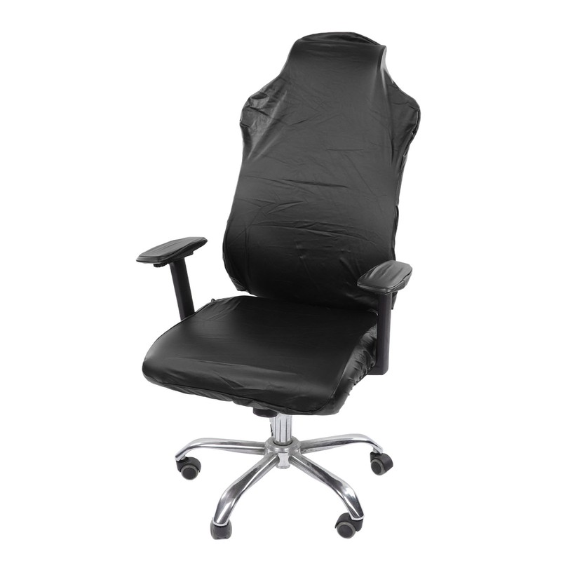Gaming Chair Covers Comprehensive Protection Stretchable Comfortable Waterproof Black PU