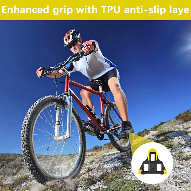 SPD Pedal Cleats Set for Cycling Shoes，Compatible with Shimano SPD-SL
