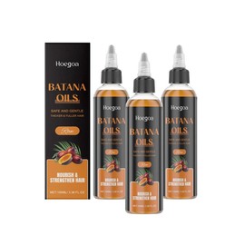 Hoegoa Arctic Beauty All-in-One LiquidBatana Oil (3.38 oz.)-100% Pure and UnrefinedHonduran Oil with Rosemary, Castor, & PumpkinSeed Oil - For Scalp and Hair Health Thickening Deep Conditioning - Color Clas: 100ml*3pcs