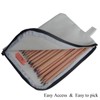 Enyuwlcm 16oz Canvas Zipper Bag Small Makeup Pouch Flat Pencil