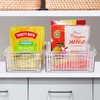 Oggi Easy Glide Fluted Storage Bin with Wheels - Clear,