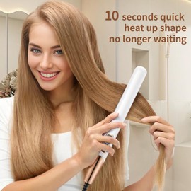 Shine Therapy 1" Hair Straightener. Ceramic Flat Iron with Argan Oil & Keratin. Reduces frizz, Makes Hair shinier & Smoother. an Outstanding Styling Tool.