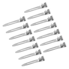 Beavorty 100pcs Small Stainless Steel Hair Fixing Clips for Home and Salon Use Portable Hairdressing Clamps Durable Design Multifunctional Sectioning Clips