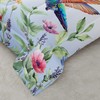 AILONEN Hummingbird Comforter Set Full Size, Purple Flowers Hummingbird Print