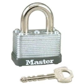 Master Lock 22D Laminated Steel Warded Padlock, 1-1/2-Inch Wide Body, 5/8-Inch Shackle Height(4 Pack)