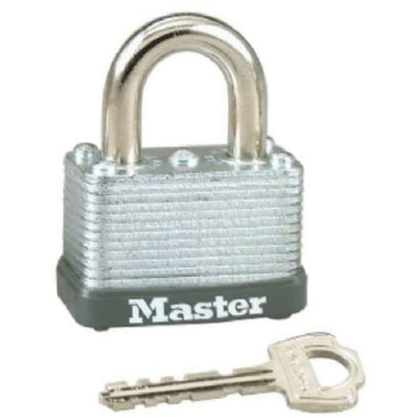 Master Lock 22D Laminated Steel Warded Padlock, 1-1/2-Inch Wide Body,