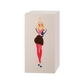 Zacruch Funny Lady Skirt Tissue Box Holder - Vintage Design for Facial Tissues, Napkins - Perfect for Office, Living Room, Bedroom, Bathroom Decor (Coffee)
