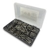 475 ASSORTED PIECE, A2 M4 FULLY THREADED BOLTS NUTS WASHERS