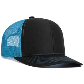 FEOYA Men's & Women's Adjustable Mesh Baseball Cap - Black, Blue, Turquoise - Sun Protection, Breathable, Quick Dry - Unisex Adults - One Size Fits Most - Cap