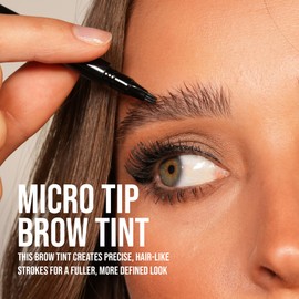Eyebrow Pen (Vegan) For Natural Hair-like Strokes With Microblade 3-Prong Tip - Smudge-proof & Long-Lasting - Light