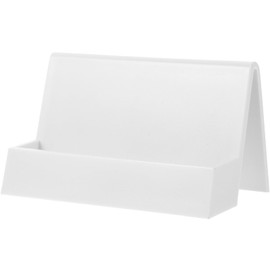 VILLCASE Business Card Holder for Desk, Plastic Card Holder Display Business Card Stand, Desktop Name Card Organizer Business Card Stand Display for Office Exhibition